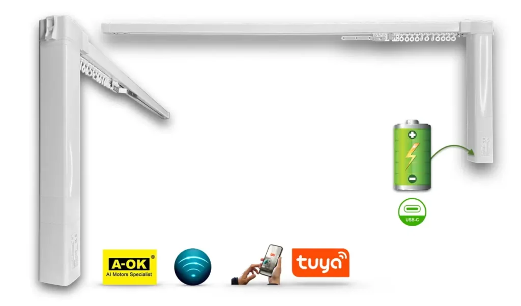 Karnisz akumulatorowy Homestead. Karnisz akumulatorowy Homestead.